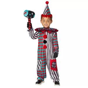 NWT Toddler Trickster Clown Halloween Costume 2T Stripe